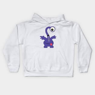 Cartoon long-necked monster Kids Hoodie